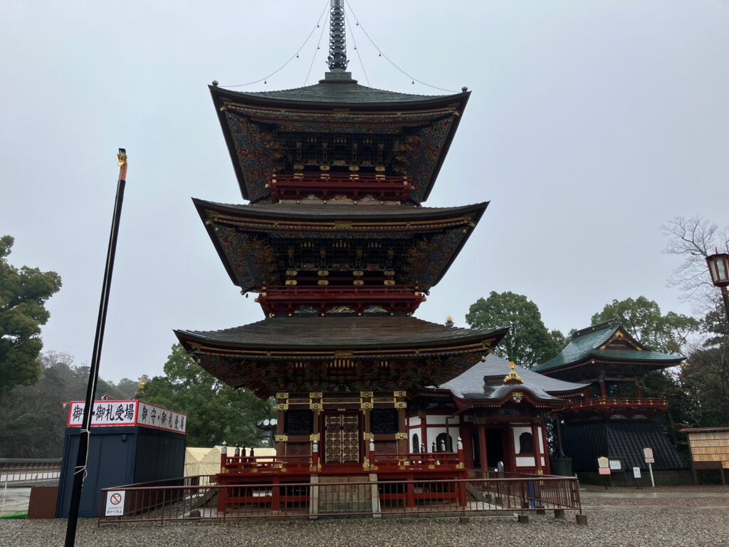 成田山新勝寺にある三重塔の画像
