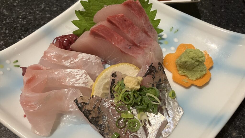 酒楽のお刺身の盛り合わせの画像