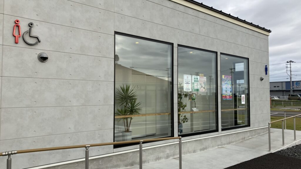 RVパーク陣中ファクトリーガーデンのトイレの画像