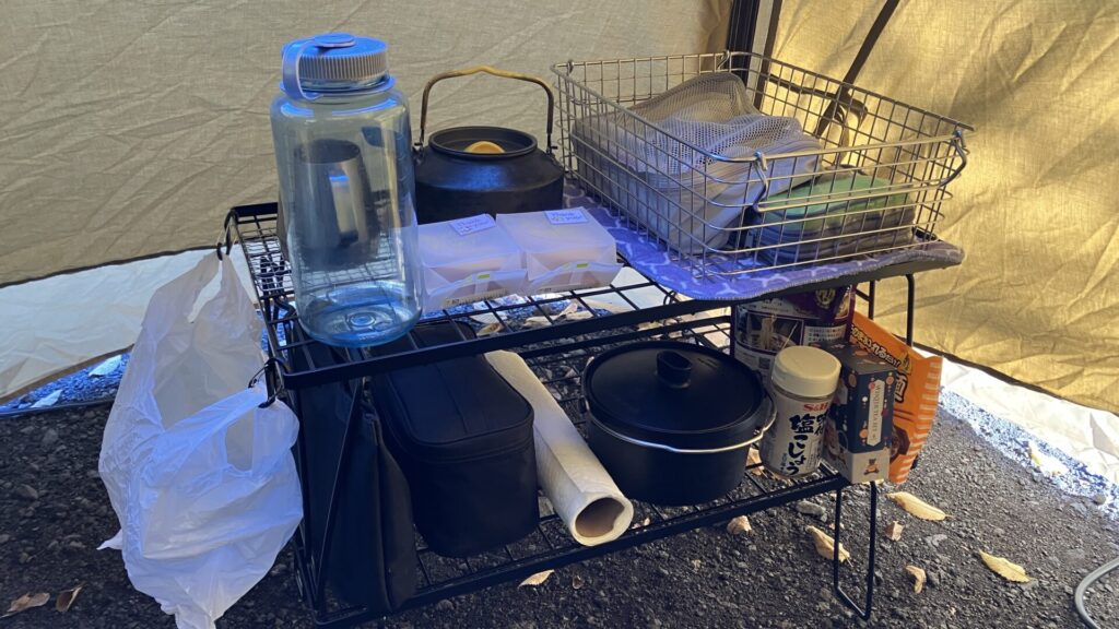 アルペンアウトドアーズで購入したアウトドアラックの画像