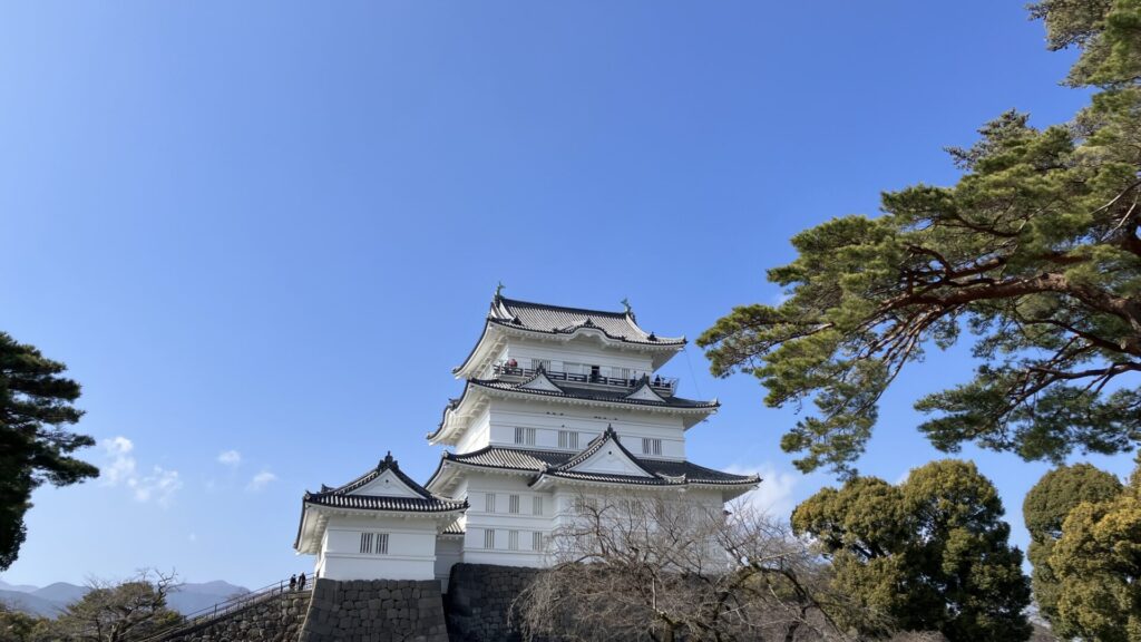 小田原城の天守閣の画像