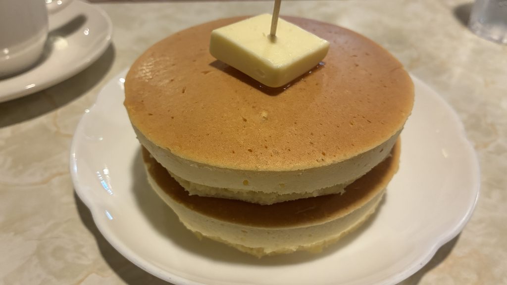 喫茶ニットのホットケーキ